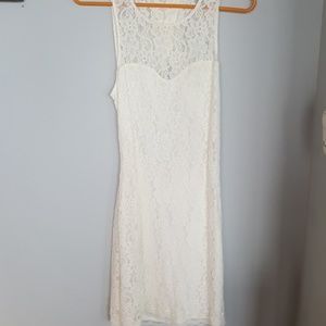 White lace dress